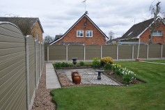 Natural Woodgrain In Concrete Posts